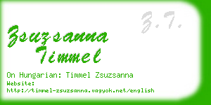 zsuzsanna timmel business card